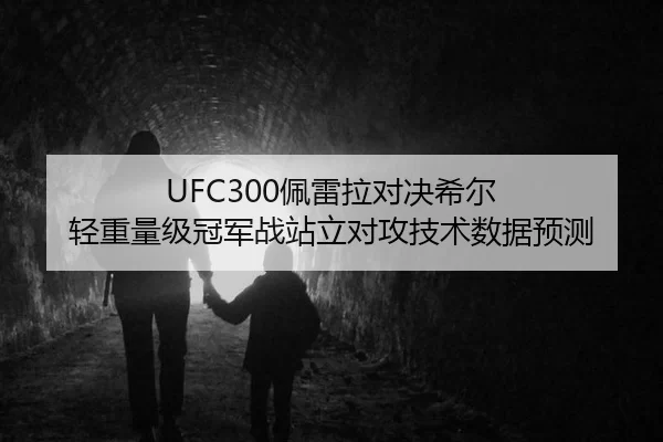 UFC300佩雷拉对决希尔 轻重量级冠军战站立对攻技术数据预测
